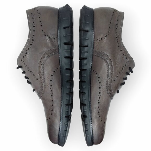 Cole Haan Zerogrand Wingtip Oxford Leather Shoes Size 10.5 Burnished Pavement main image 14
